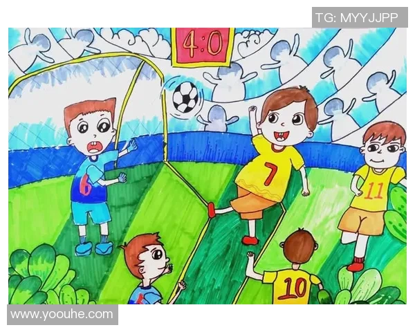 幼儿园小朋友们的创意绘画展现足球明星的风采与梦想